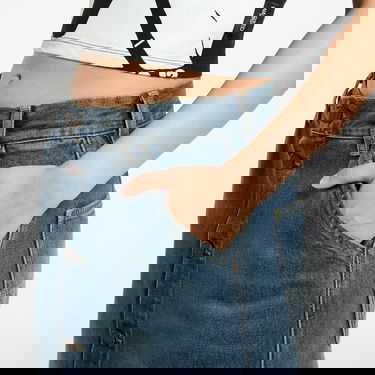 Hame Carhartt WIP Worn Wash Button-Front Denim Midi Skirt Sininen | I034647_8, 2