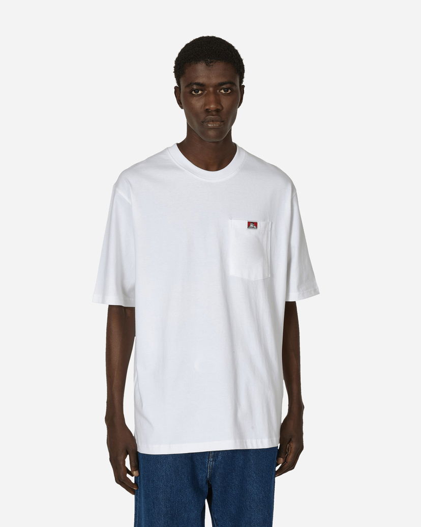 T-paita Ben Davis Classic Label Pocket T-Shirt Valkoinen | BEN910 001