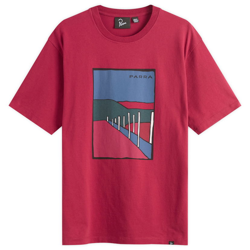 T-paita By Parra Parra Beach Parking T-Shirt Punainen | 54205-RAS