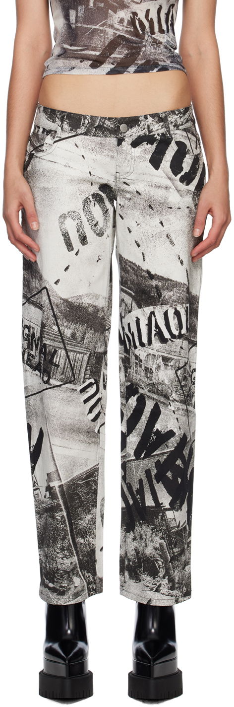 Jeans Miaou Miaou Atlas Printed Trousers Monivärinen | 1023SCEYR