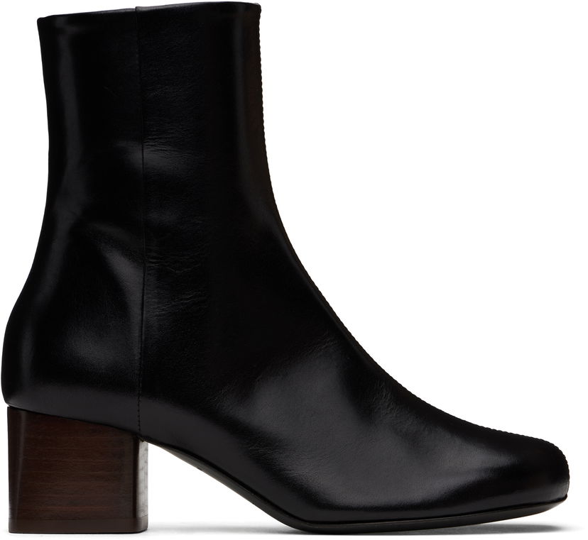 Vaatteet LEMAIRE LEMAIRE Anatomic 55 Leather Ankle Boots Musta | FO0206 LL0078