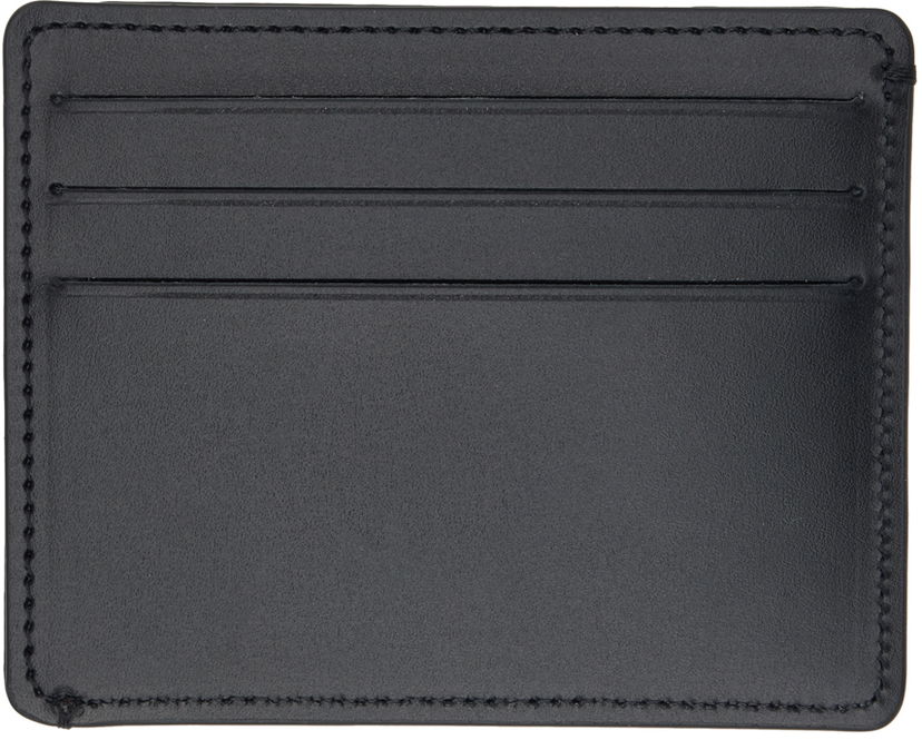 Lompakko Maison Margiela Black Stitches Card Holder Musta | SA2VX0003 P4745