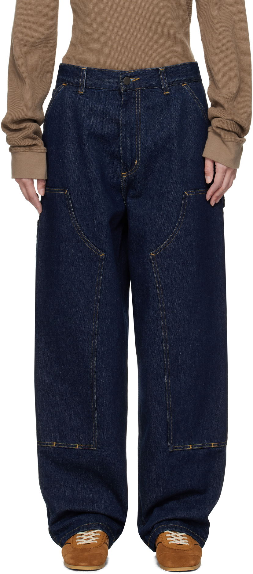 Jeans Carhartt WIP Carhartt WIP Brandon Double Knee Jeans Sininen | I034635 0102