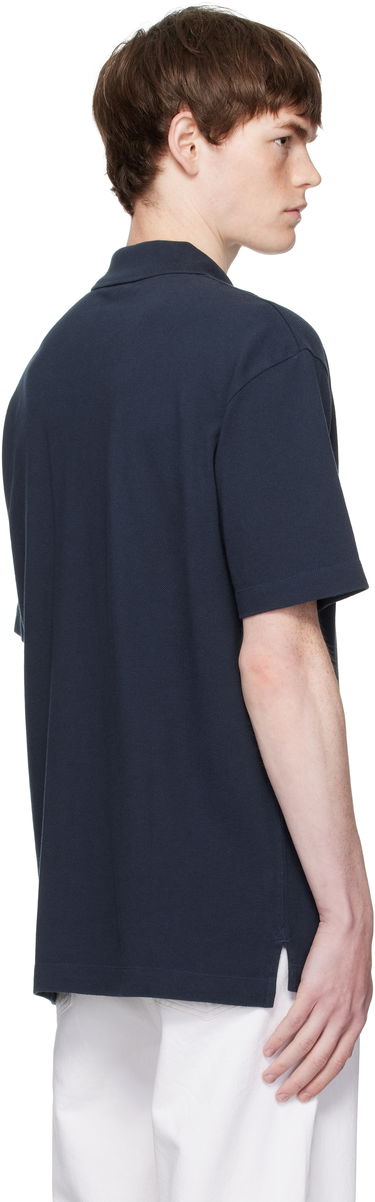 Poolopaita MAISON KITSUNÉ Handwriting Comfort Polo Tummansininen | MM00201KP0001, 2