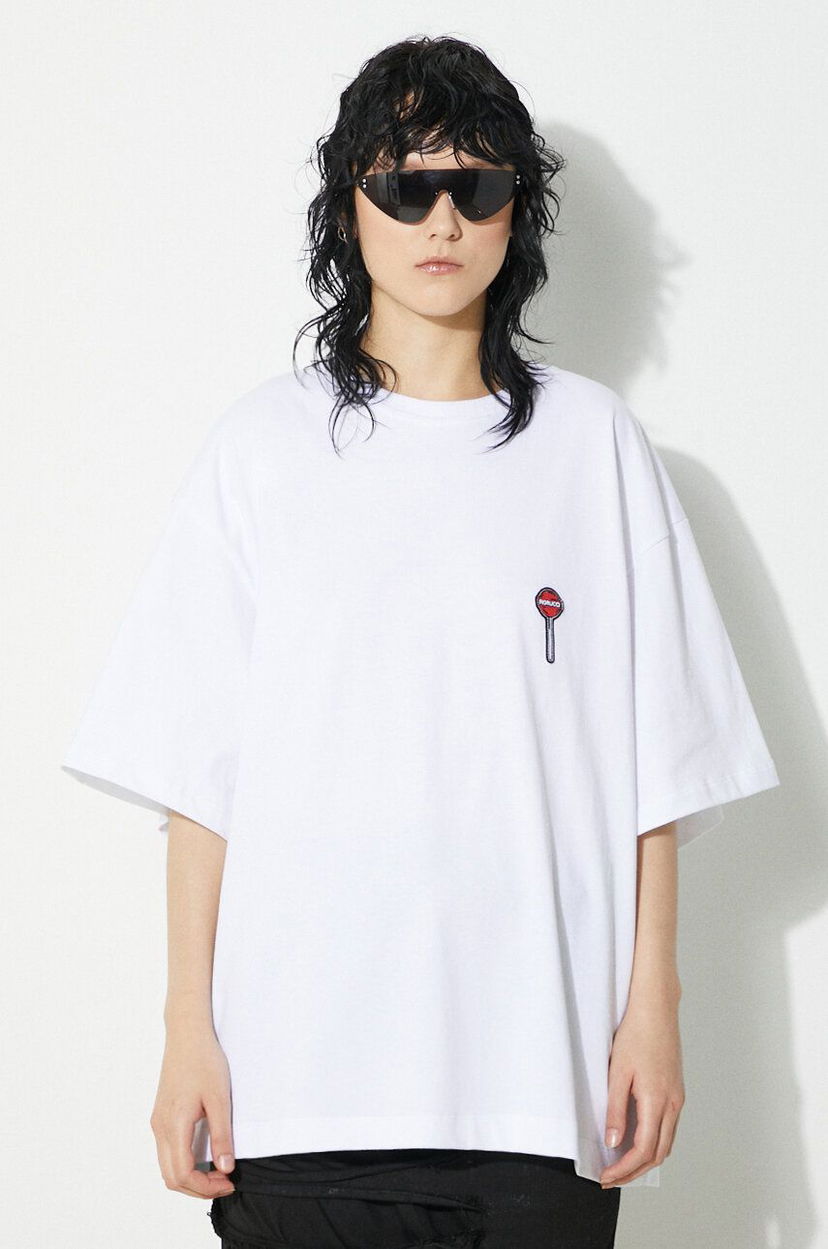 T-paita Fiorucci Fiorucci Lollipop Patch Boxy T-Shirt Valkoinen | M01FPTSH103CJ01WH03
