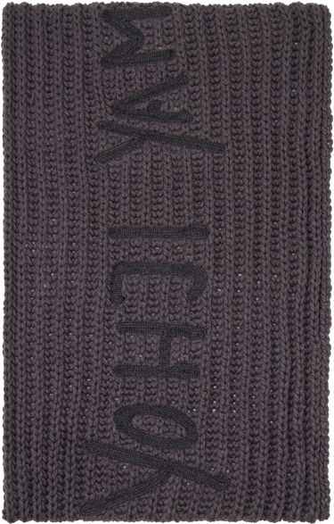 Huivi Y-3 Y-3 Oversized Knit Scarf with Tassels Harmaa | KC0413, 2
