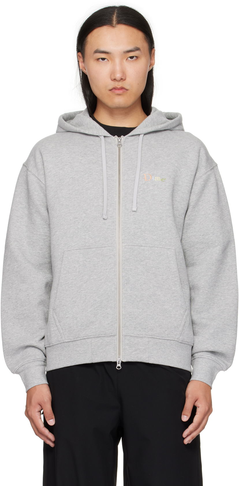 Huppari Dime Dime Friends Zip Hoodie Harmaa | DIMEFA2552GRY