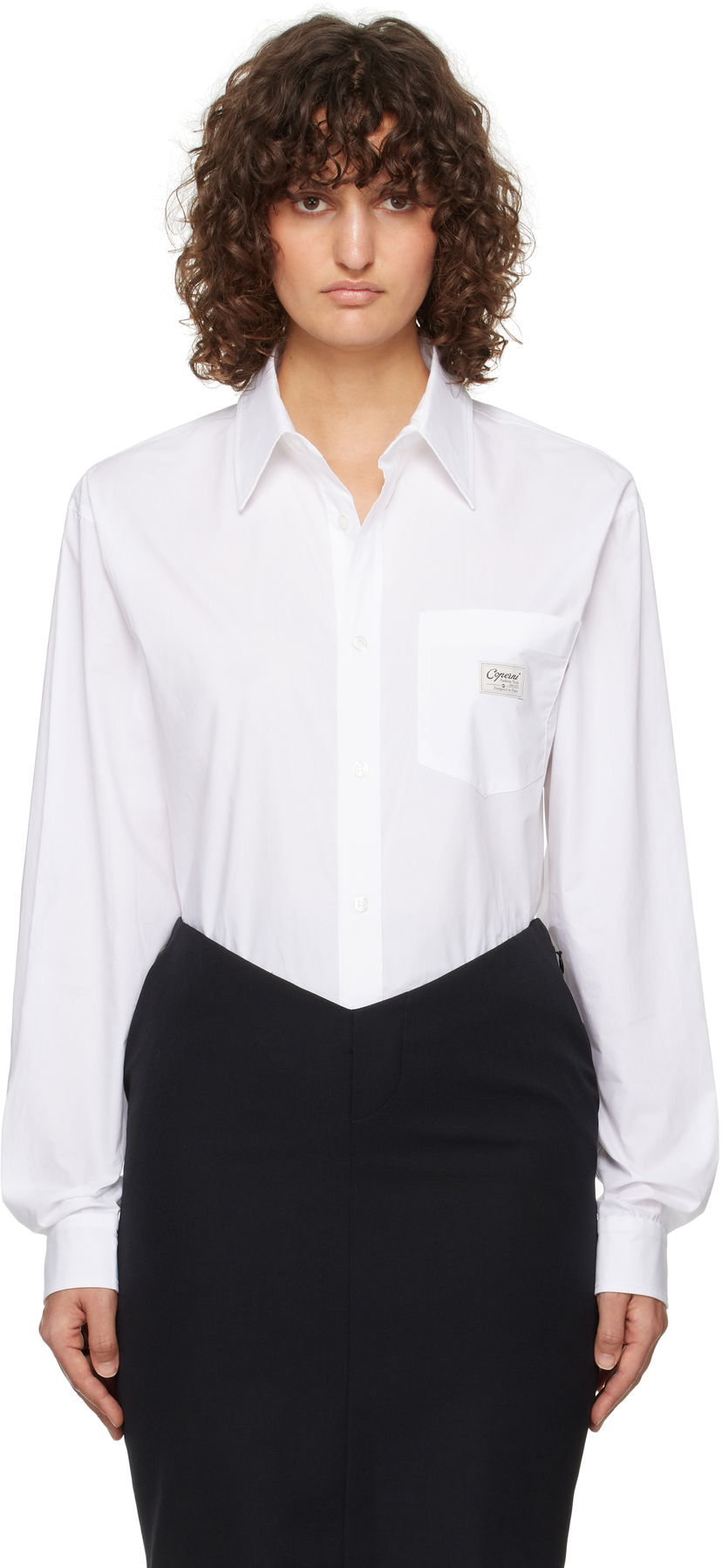 Paita Coperni Poplin Shirt Bodysuit Valkoinen | COPCH45F2010