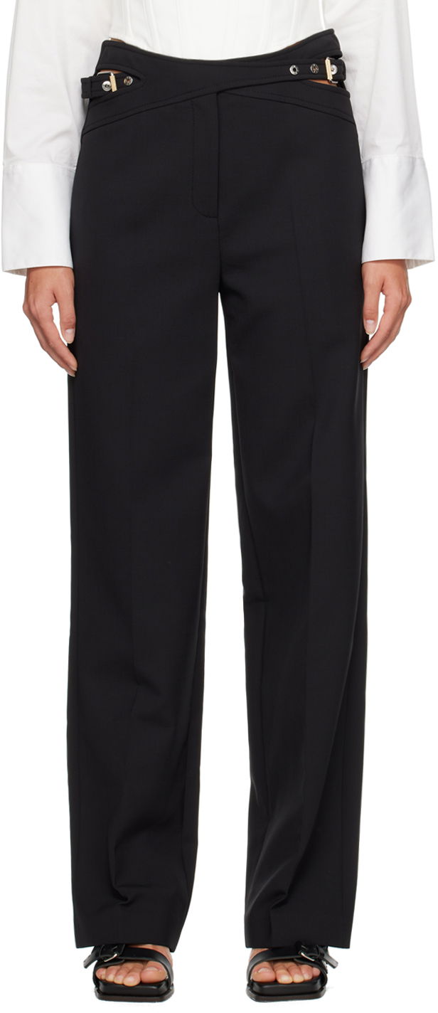 Housut Dion Lee High-Waisted Dress Trousers Musta | C2065P22
