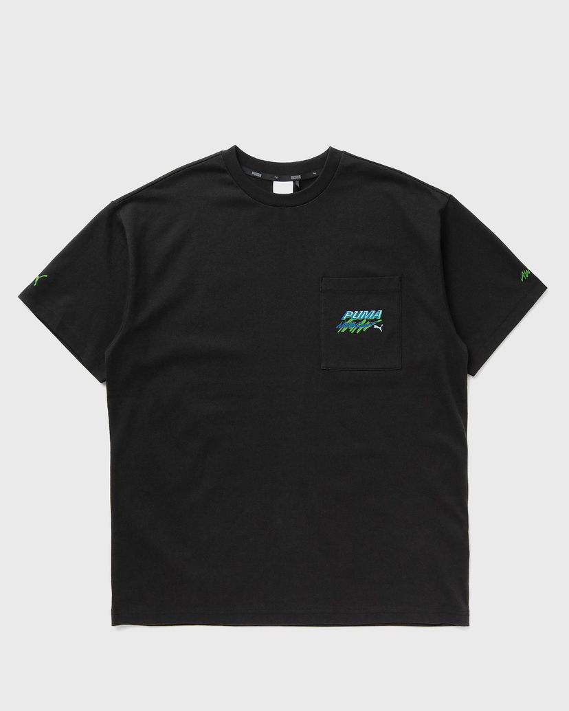 T-paita Puma Pocket Tee with Graphic Print Musta | 632012-01
