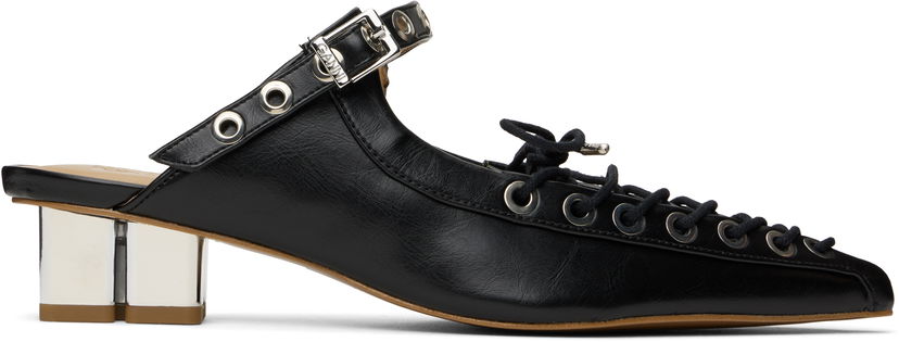 Tennarit ja kengät GANNI GANNI Oleatex Lace-Up Mules Musta | S2925