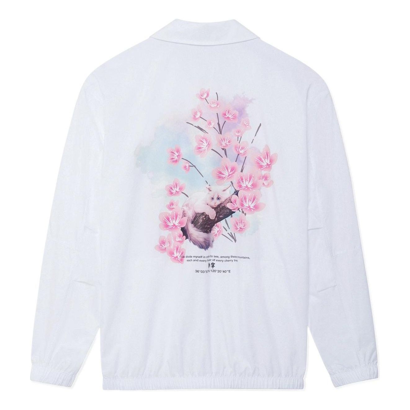 Tuulitakki Li-Ning Sakura Graphic Loose Fit Jacket Valkoinen | AFDS943-3, 0