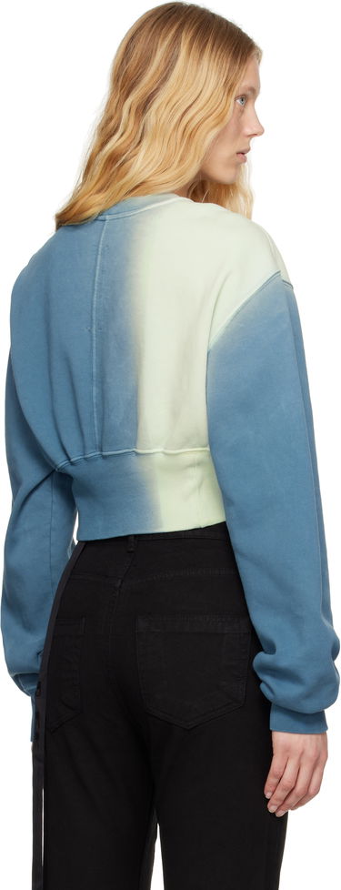 Villapaita Rick Owens Rick Owens DRKSHDW Tatlin Cropped Gradient Sweatshirt Sininen | DS01E3225 FDEG, 2