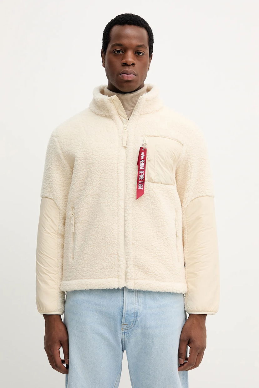 Takki Alpha Industries Sherpa Fleece Jacket Valkoinen | 148118.16