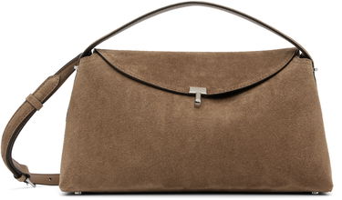 Käsilaukku TOTEME TOTEME T-Lock Suede Top Handle Bag Ruskea | 241-WAL961-LE0004, 0
