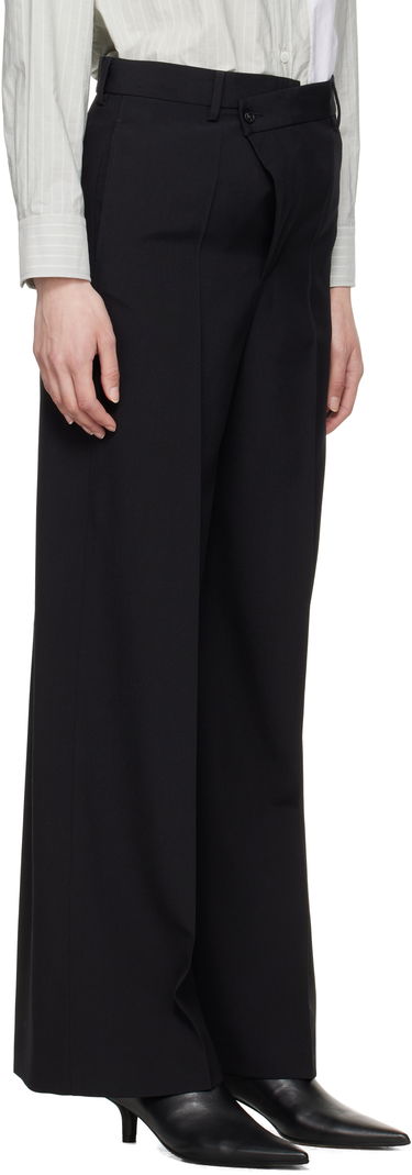Housut Maison Margiela MM6 Maison Margiela Light Wool Blend Wide Leg Trousers Musta | S62KB0222 M35436, 1