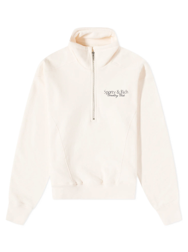 Huppari Sporty & Rich Country Club Quarter Zip Sweatshirt Valkoinen | QZ831CR