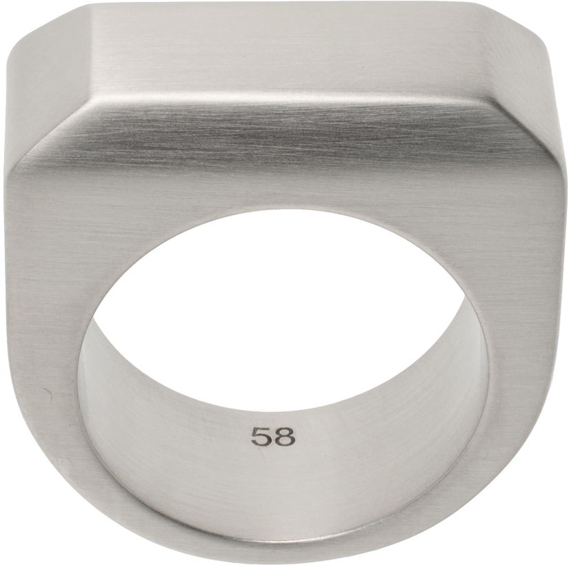 Sormus Rick Owens Rick Owens Beveled Ring Metallinen | RJ0000052 MMT