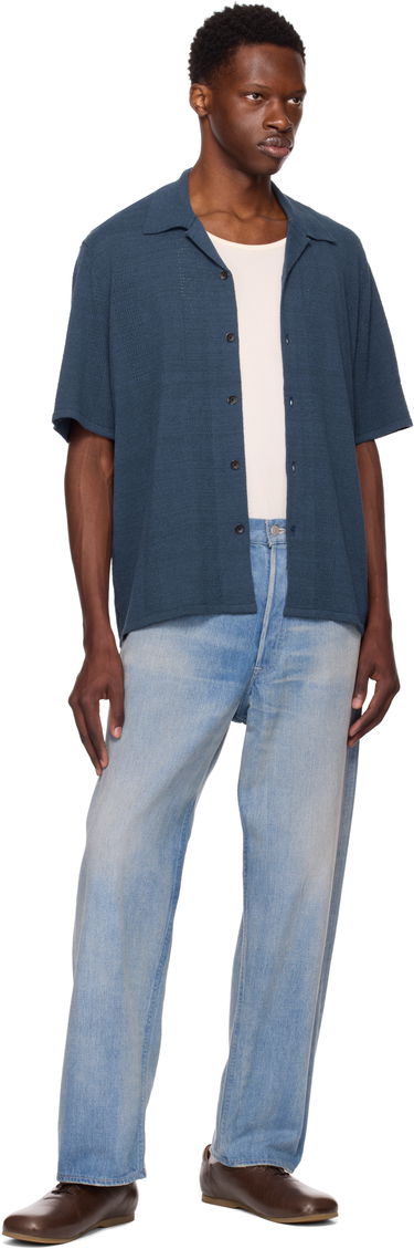 Paita rag & bone Rag & Bone Avery Zuma Knitted Shirt Sininen | MBS25P020NC20, 3