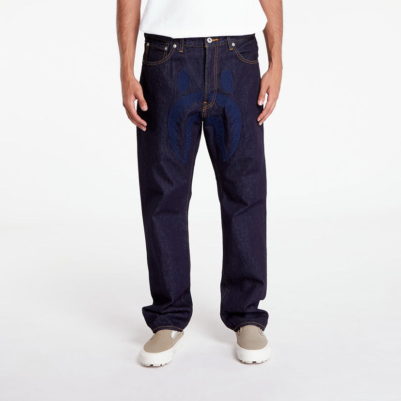 Jeans BAPE A BATHING APE Shark 13 Oz Denim Pants Indigo Tummansininen | 001DPK801004M ING