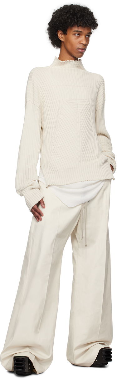 Villapaita Rick Owens Rick Owens Hollywood Tabard Sweater Beige | RU01E5663 KEC, 3