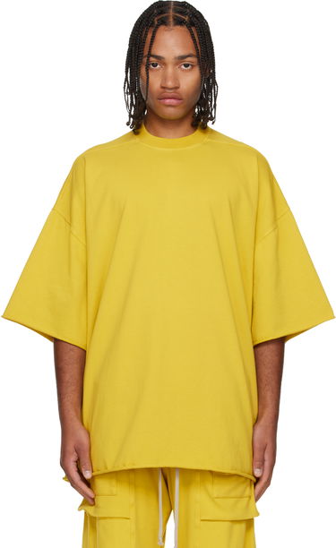 T-paita Rick Owens Concordians Tommy Oversized Raw-Edge Short-Sleeve T-shirt Keltainen | DU02E7259 RIG, 0