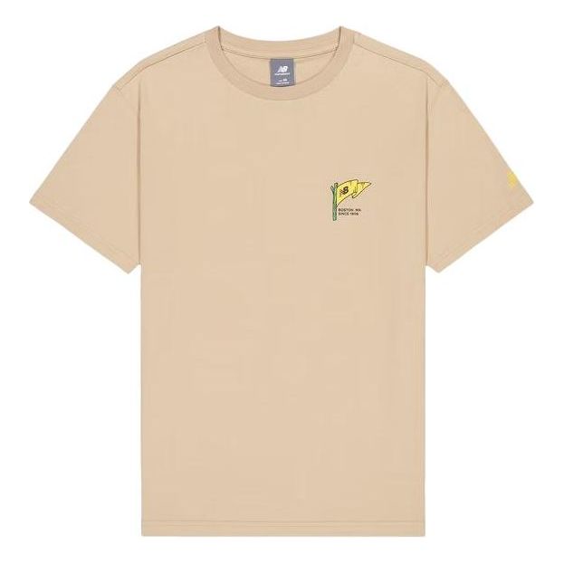 T-paita New Balance Graphic T-Shirt Beige | AMT41361-INC