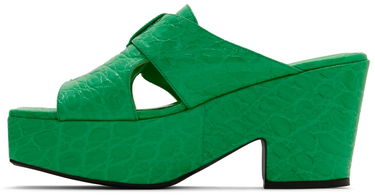 Asusteet BY FAR BY FAR Lenka Heeled Sandals Vihreä | 22SSLNKSPGCCE, 2
