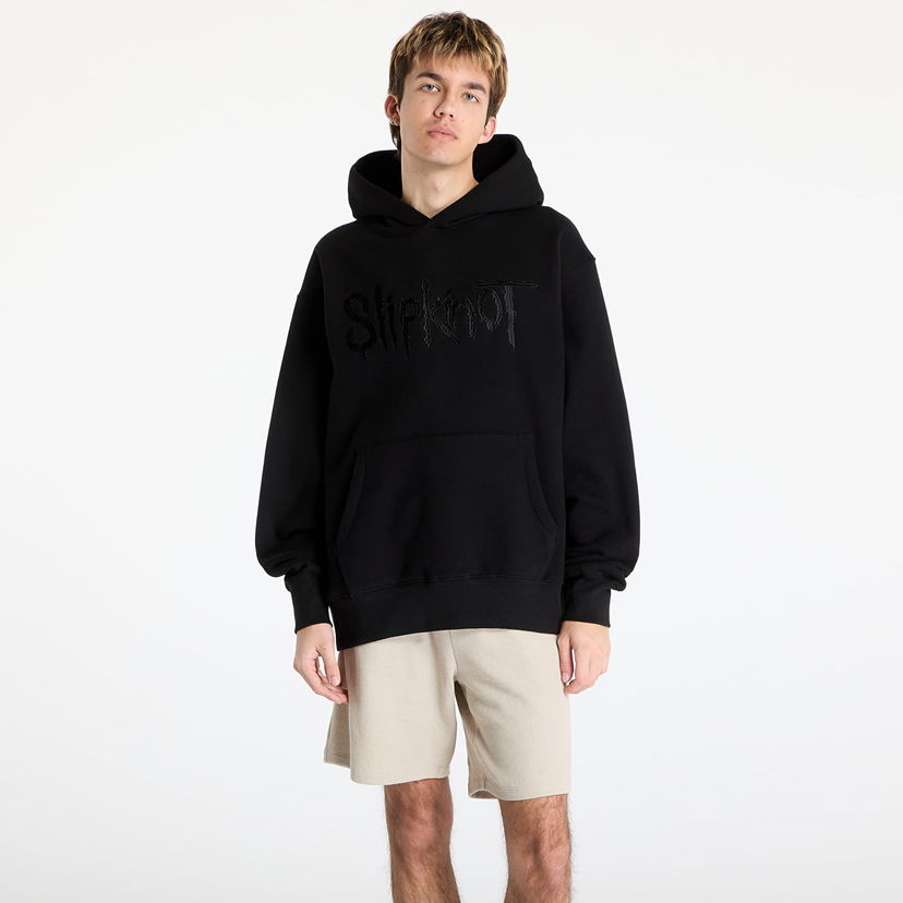 Huppari Pleasures PLEASURES x Slipknot Debut Hoodie Musta | P25SK001 BLACK