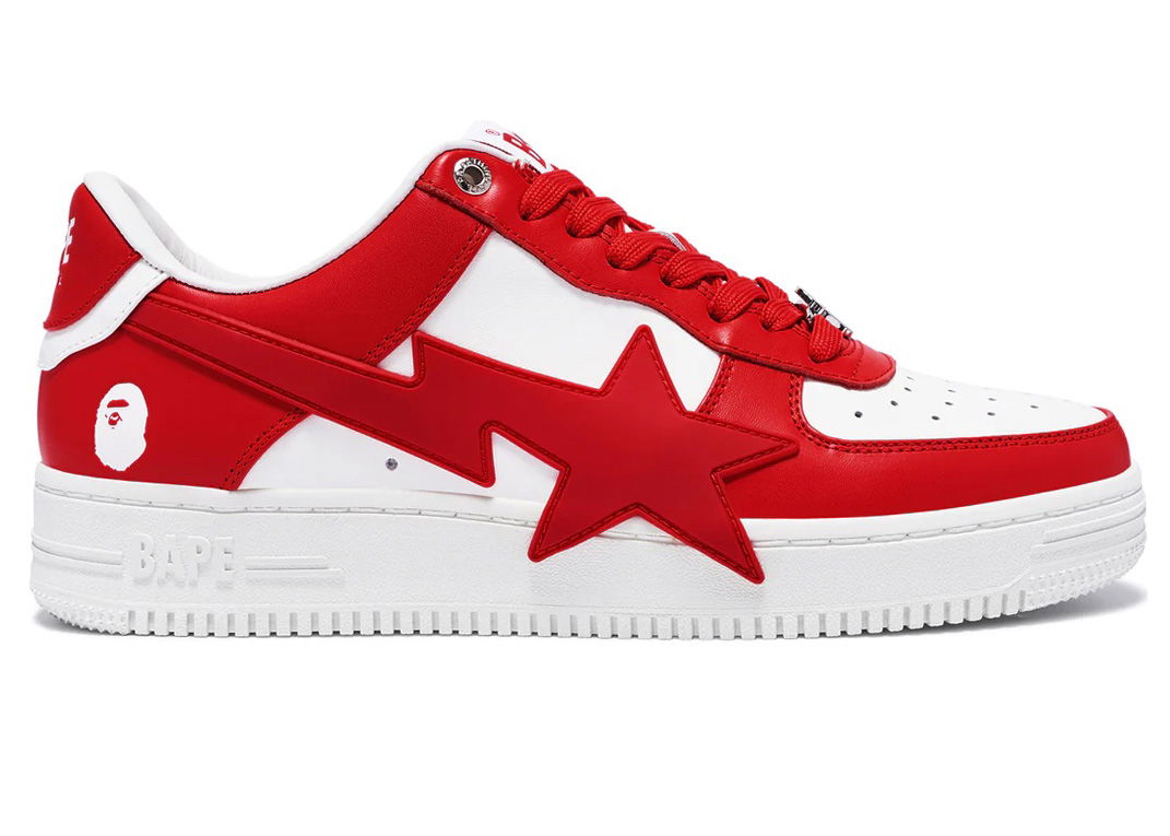 Tennarit ja kengät BAPE A Bathing Ape Bape Sta OS Red Punainen | 1K30-191-306-RED/1K30-291-306-RED/001FWK301306M-RED, 0