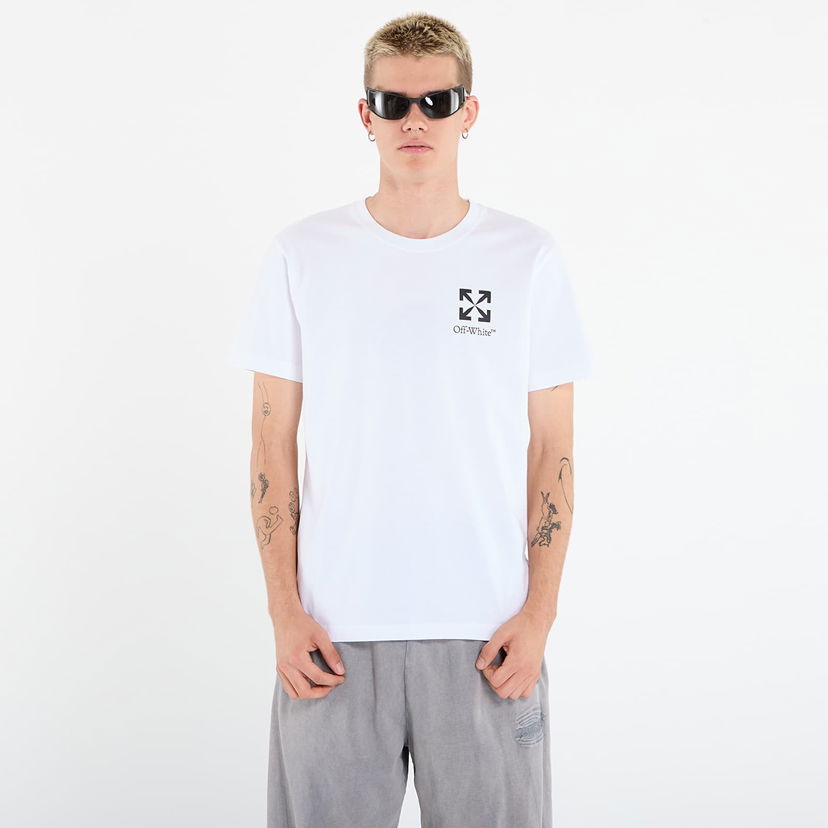 T-paita Off-White Off-White Small Arrow Slim S/S T-Shirt Valkoinen | OMAA027F25JER00F0110