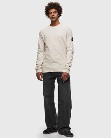 T-paita CALVIN KLEIN Jeans BADGE WAFFLE LS TEE Valkoinen | J30J323485ACF, 1