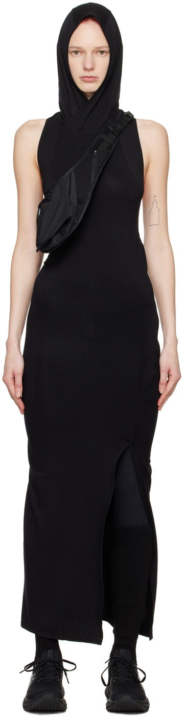 Mekko Post Archive Faction (PAF) Post Archive Faction (PAF) 6.0 Hooded Midi Dress Musta | 6.0 DDR-B