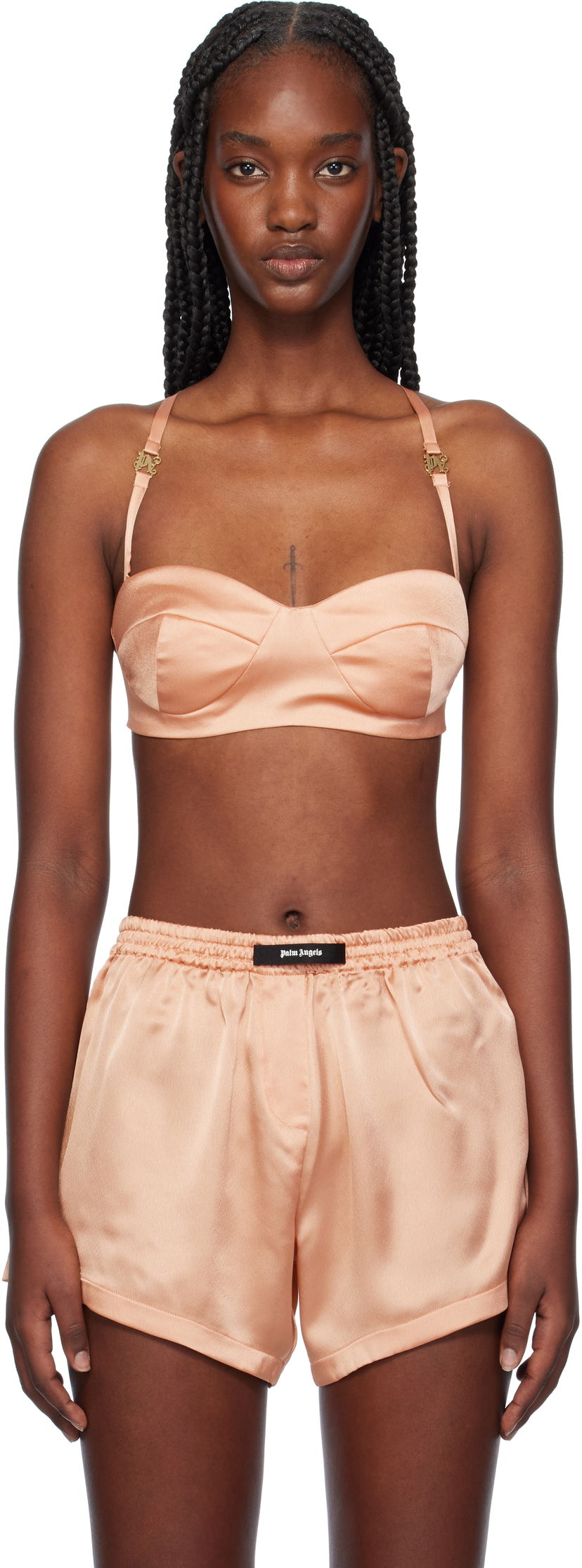 Rintaliivit Palm Angels Balconette Bra Vaaleanpunainen | PWUB014F24FAB0023434