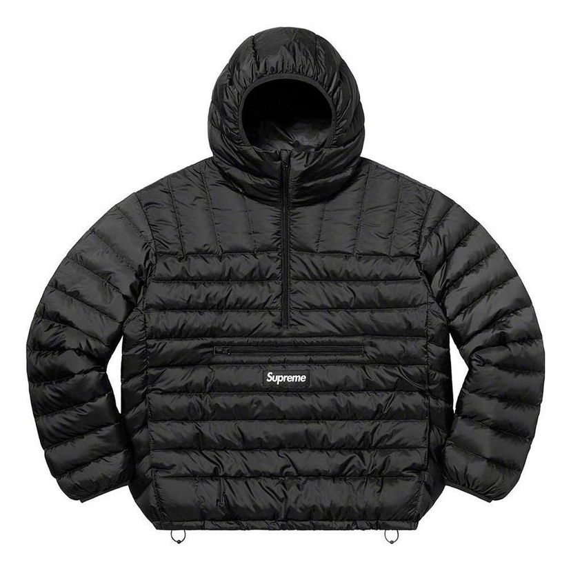 Puffer takki Supreme Hooded Down Pullover Musta | SUP-FW22-170