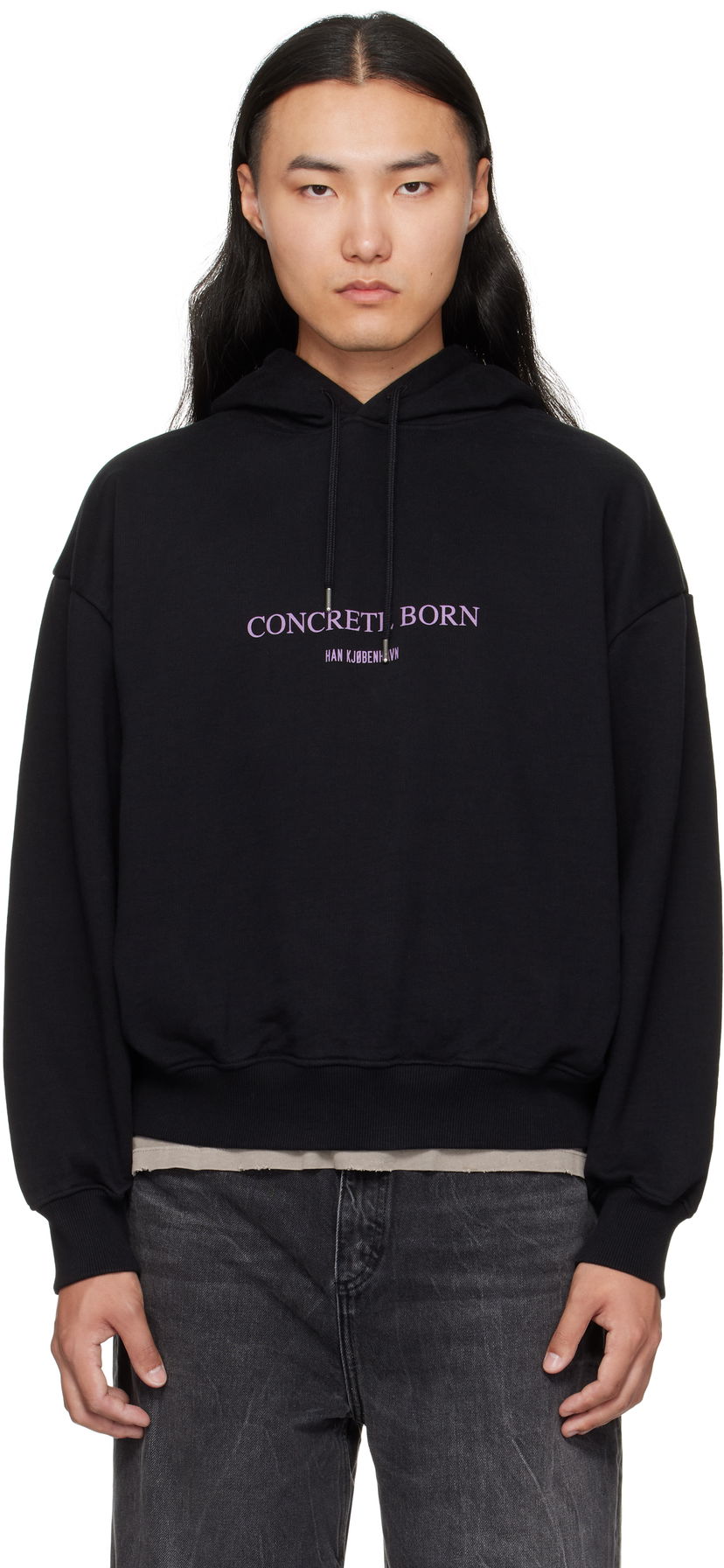 Huppari Han Kjøbenhavn Han Kjobenhavn Logo Oversized Hoodie Musta | M-134727