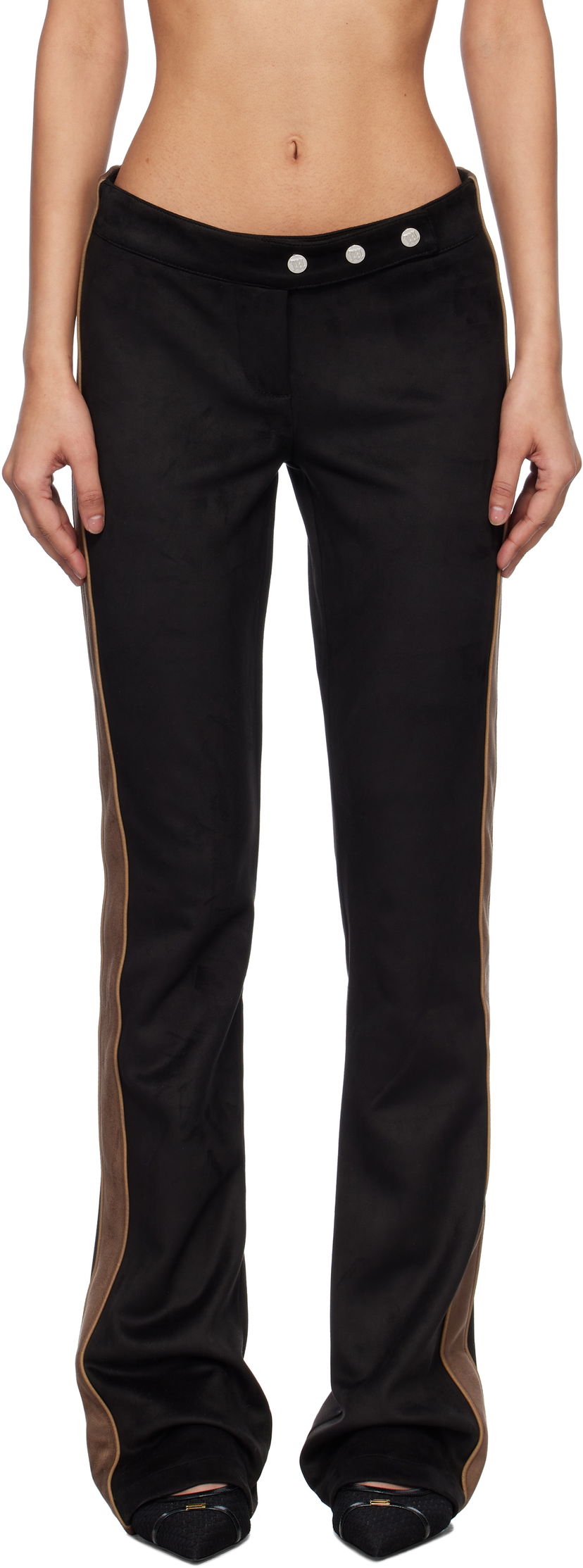 Verryttelyhousut MISBHV MISBHV Moto Faux-Suede Trousers Musta | 250W303