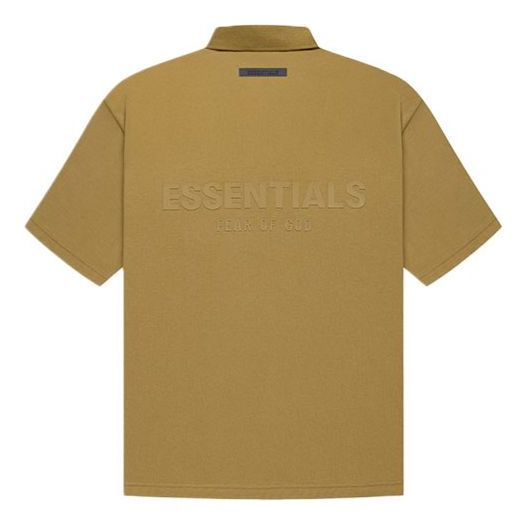 Poolopaita Fear of God Essentials Logo Polo Shirt Beige | FOG-FW21-006