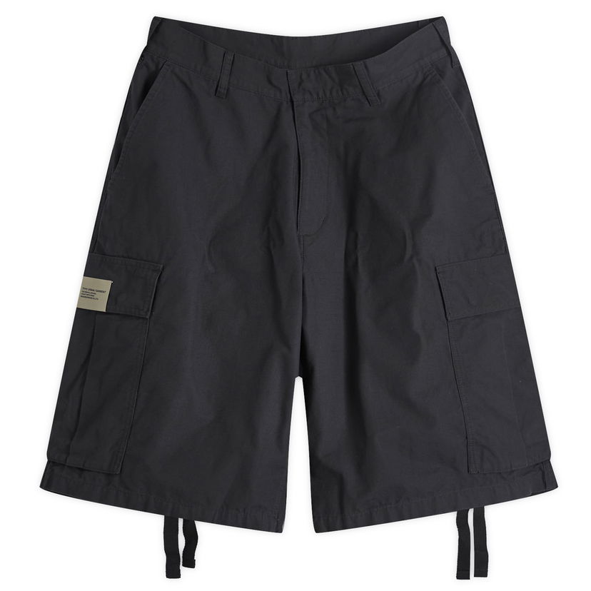 Shortsit Neighborhood Wide Cargo Shorts Musta | 241YTNH-PTM07-BK