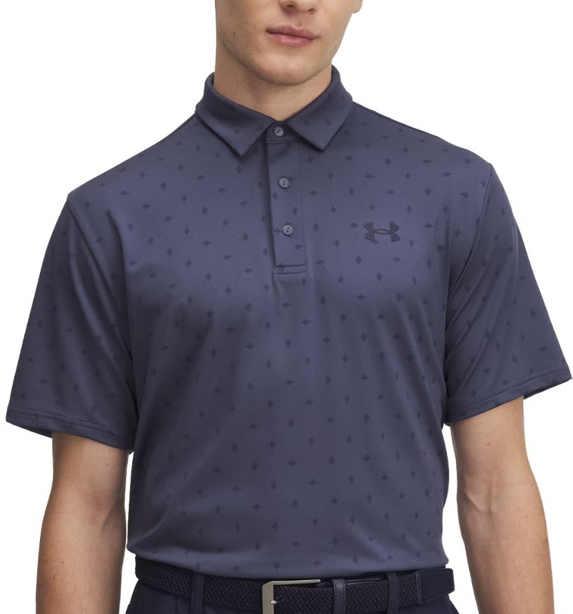 Poolopaita Under Armour Playoff 3.0 Diamond Print Polo Shirt Tummansininen | 1378677-046