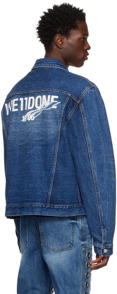 Takki We11done We11done Faded Denim Jacket Sininen | WD-DJ3-22-318-U-BL, 2