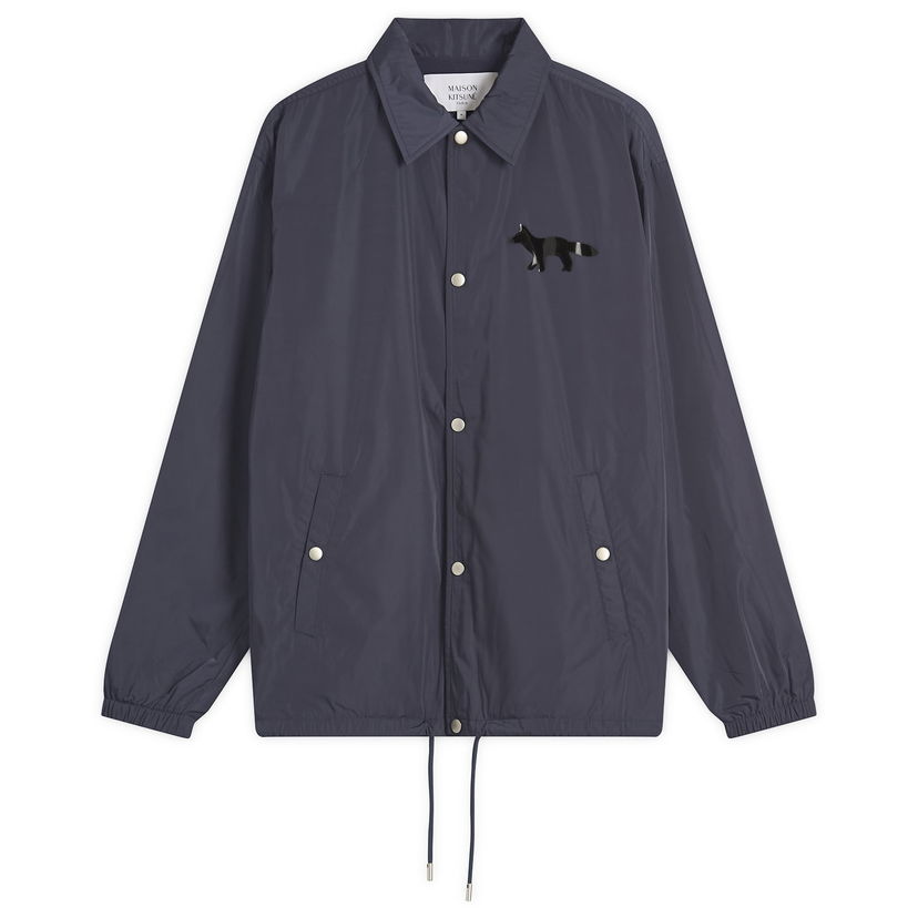Tuulitakki MAISON KITSUNÉ Maison Kitsuné Tonal Logo Coach Jacket Tummansininen | OM02102WQ4044-0076