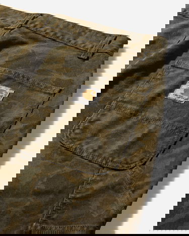 Housut Carhartt WIP Duck Single Knee Pants Camo Duck Green / Office Green Ruskea | I033896 2MQGD, 4