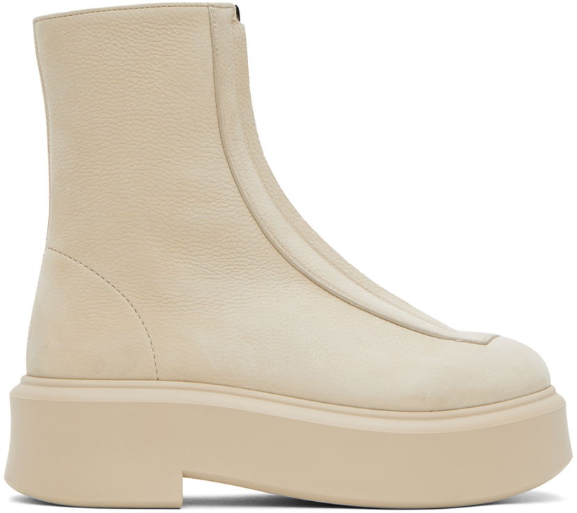 Vaatteet The Row The Row Zipped I Boots Beige | F1144-L131R