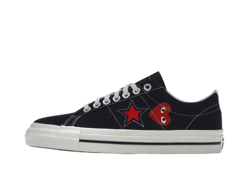 Tennarit ja kengät Converse One Star Ox Comme des Garcons PLAY Black Musta | A01791C