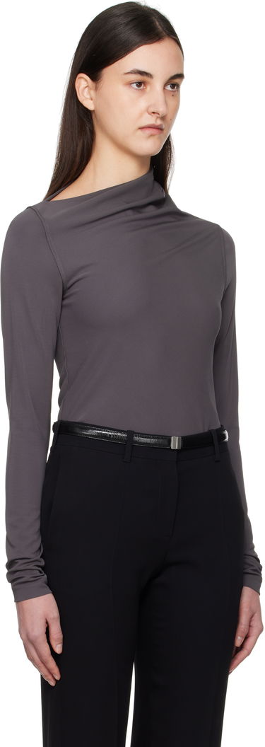 T-paita TOTEME TOTEME Draped Jersey T-Shirt Harmaa | 251-WRT4462-FB0162, 1