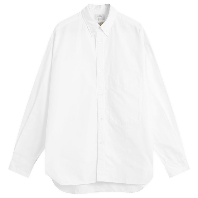 Paita Studio Nicholson Beams Plus Lisa Oxford Shirt Valkoinen | BPSN1101-01