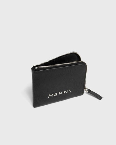 Lompakko Marni Zip-Around Leather Wallet Ruskea | PFMI0095Q0 P6533, 2