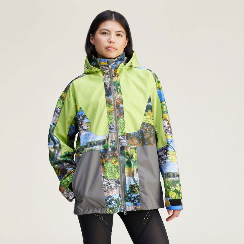Tuulitakki adidas Performance adidas by Stella McCartney TrueNature Earth Collage Jacket Monivärinen | JF8480