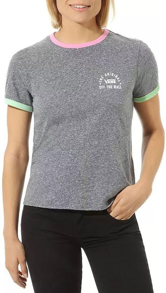 T-paita Vans Women's T-Shirt Short Sleeve Print Harmaa | vn0a4dnqv5o1